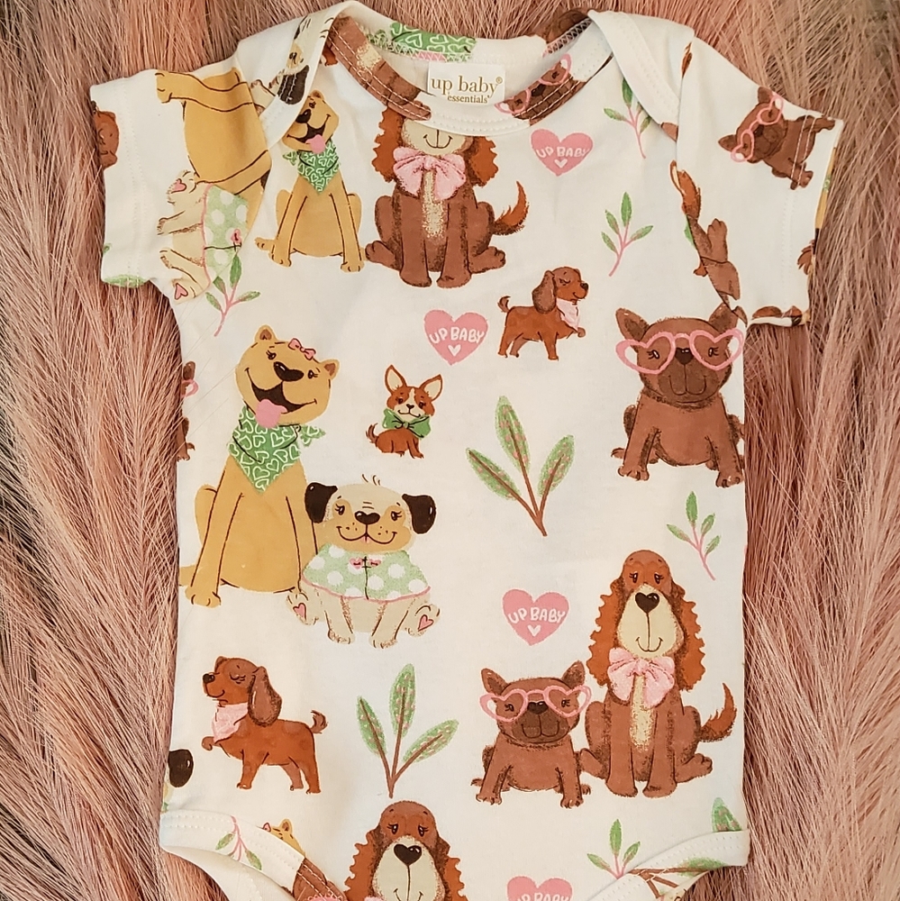 Up baby short sleeve onesie